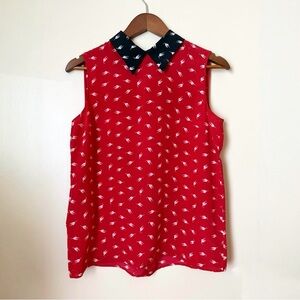 $1200 Miu Miu silk blouse shirt top cat print iconic collectable 42 small US 4